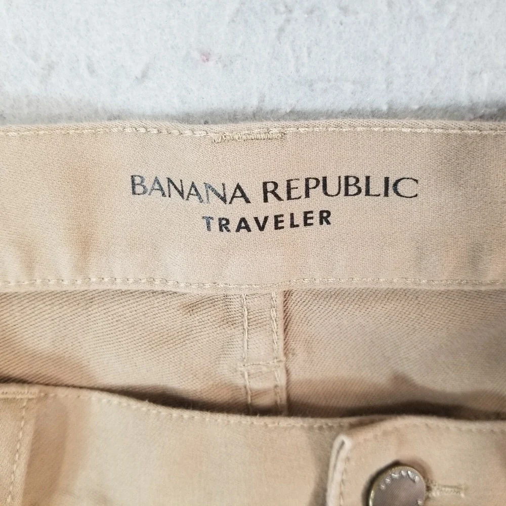 Banana Republic jeans‎ men's 34x32 traveler slim straight brown denim pants